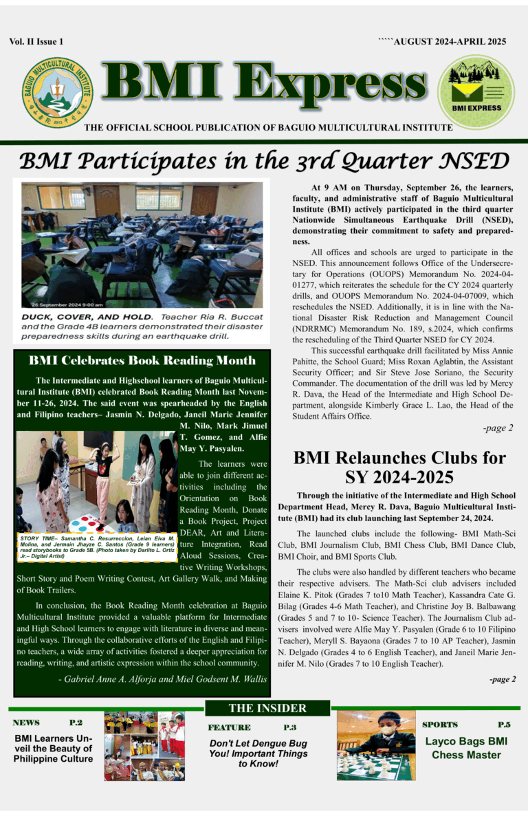 BMI Express Vol. II Issue 1