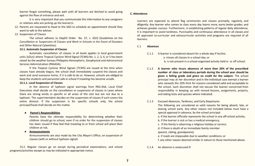 Baguio Multicultural Institute POLICY 2